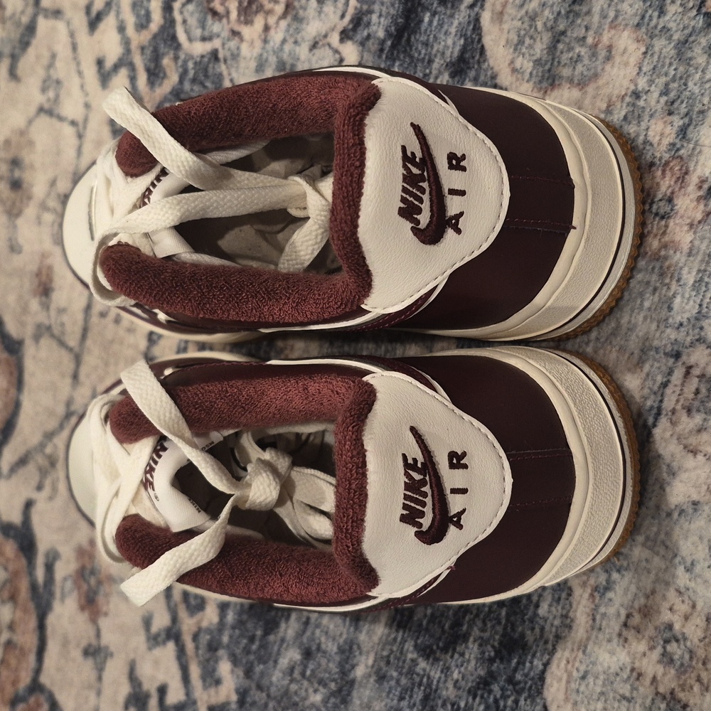 Nike Air Force 1 LV8 (GS) Sail/Night Maroon, 5.5/6 Youth, 7/7.5 Women's - Picture 9 of 16